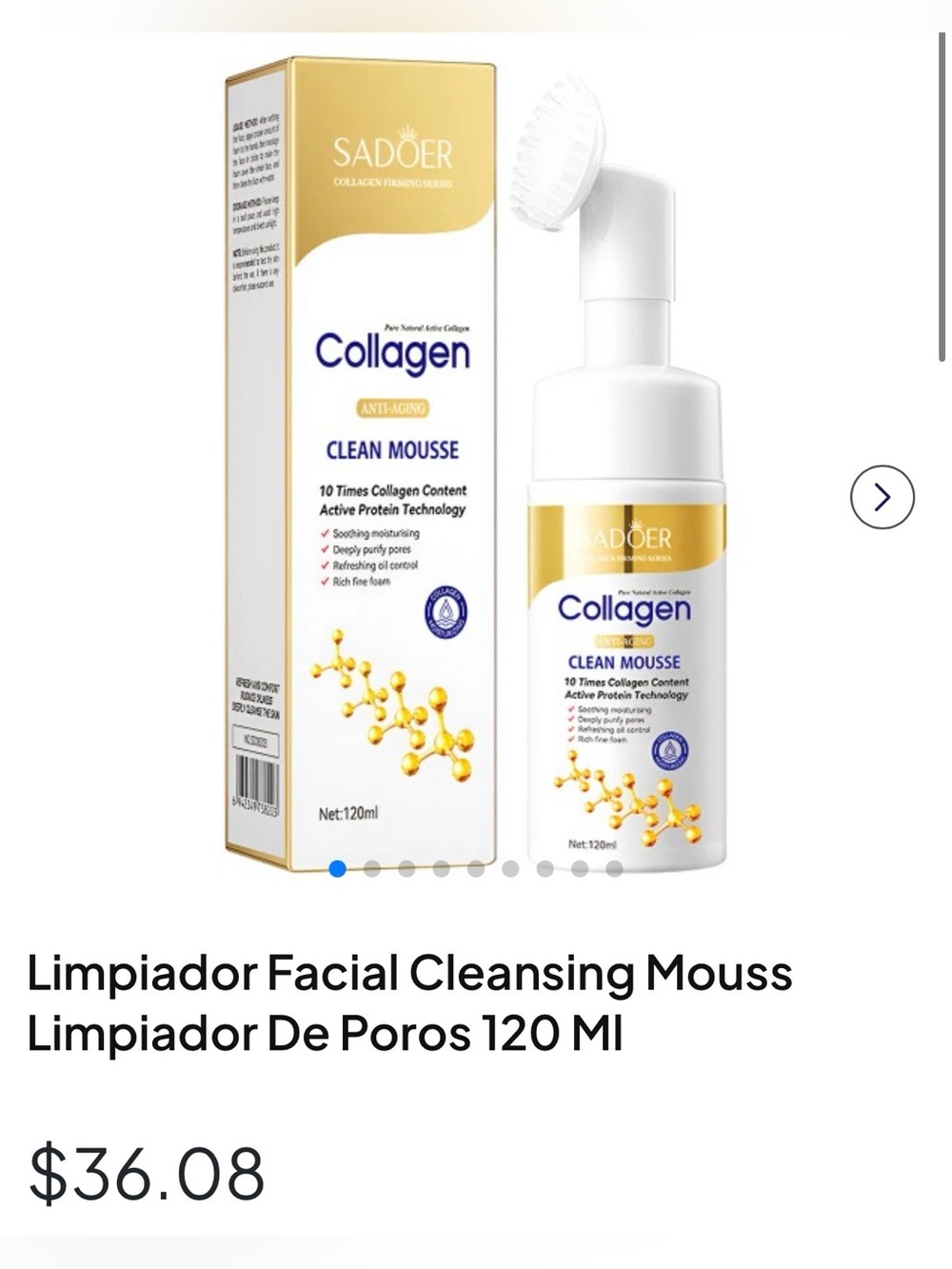Sadoer Collagen anti-aging Clean Mousse - Picture 4 of 4